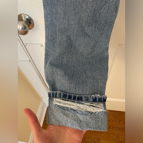 Current/Elliott Cropped Straight Leg Jeans Size 27 - Picture 8 of 12